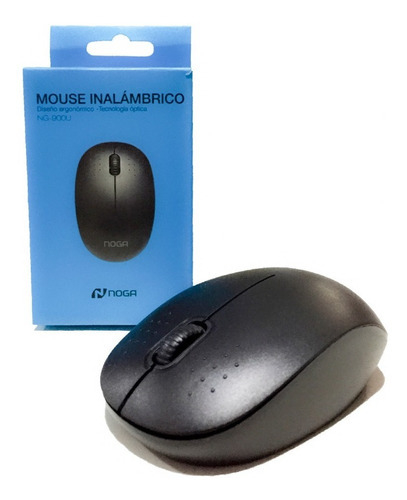 Mouse Inalámbrico Noga Óptico Ng-900u Negro 800 dpi