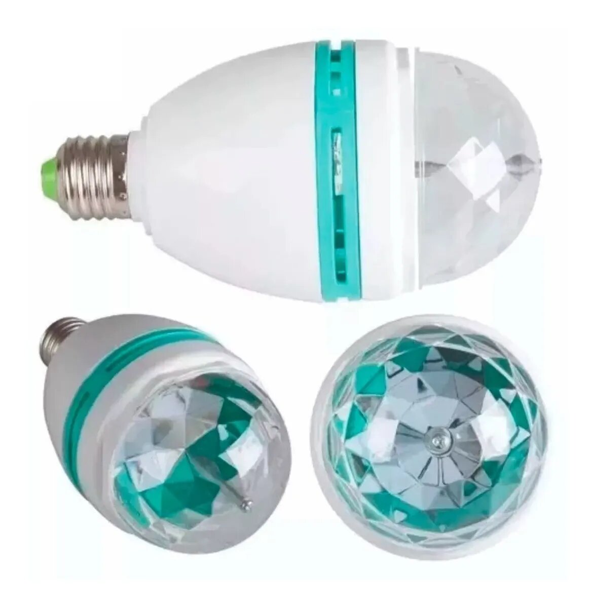 Lámpara Led Giratoria 3w RGB Foco 3 Colores Bolichearía