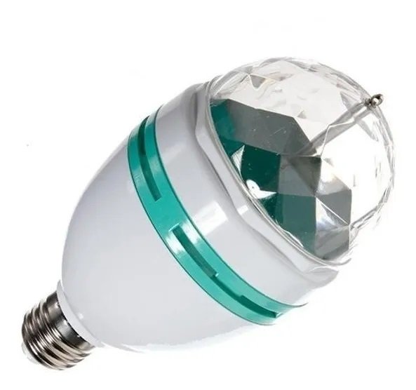 Lámpara Led Giratoria 3w RGB Foco 3 Colores Bolichearía