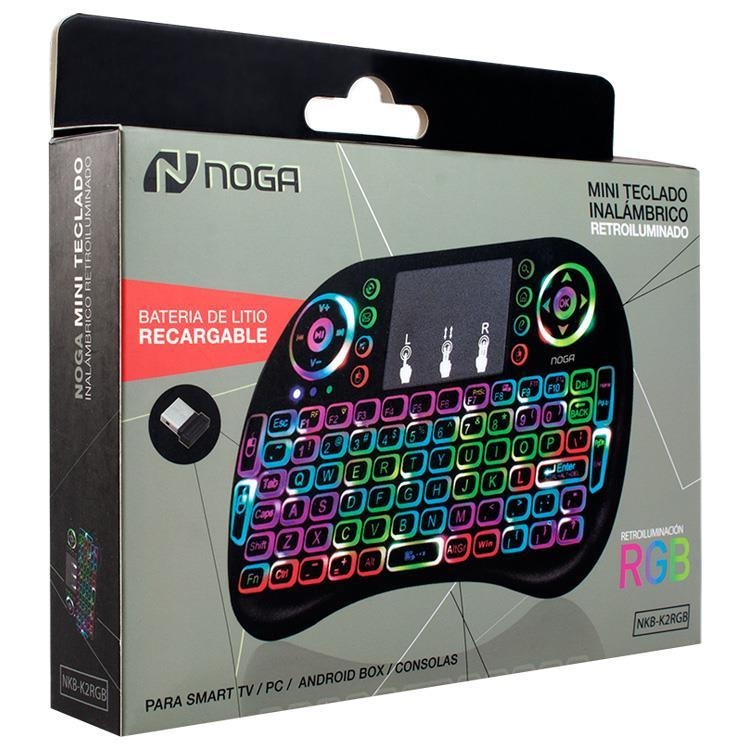 Mini Teclado Inalámbrico Mouse Smart TV PS3 PC Noga NKB-K2R