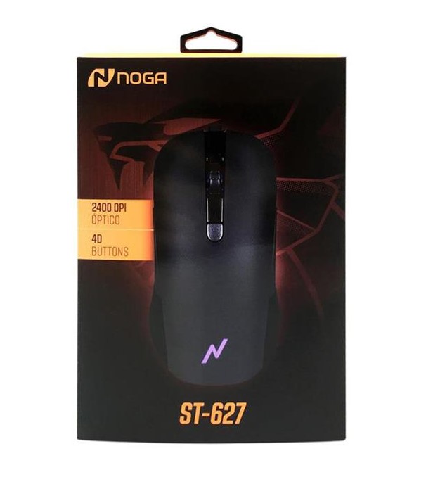 Mouse Gamer Noga Stormer ST-627 Retroiluminado RGB 2400 DPI
