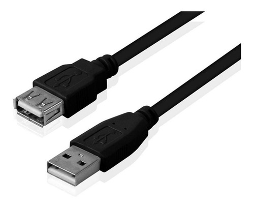 Cable Alargue Extensor Prolongador USB 2.0 Macho Hembra 2 mts