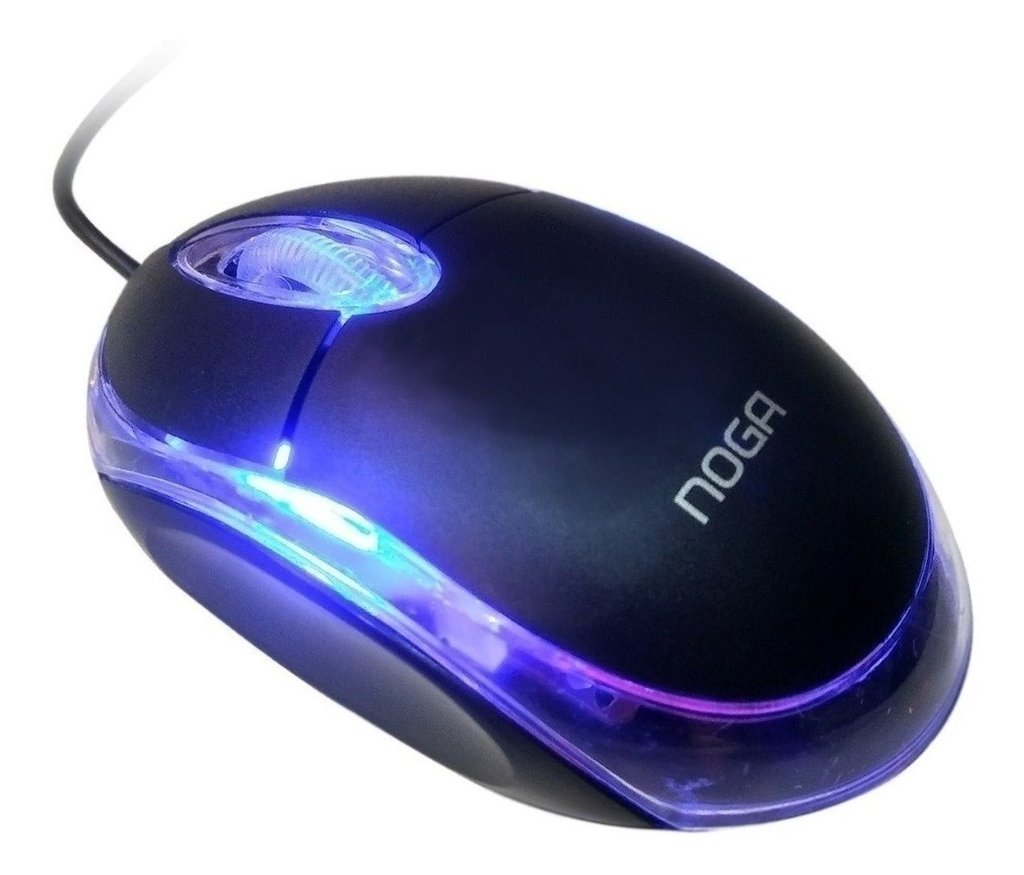 Mouse Óptico USB Noga 611U PC Notebook 3 Botones Compacto