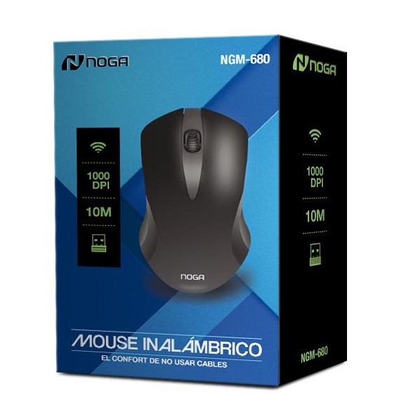 Mouse Inalámbrico Noga Ngm-680 Wireless Pc Notebook Nano Usb