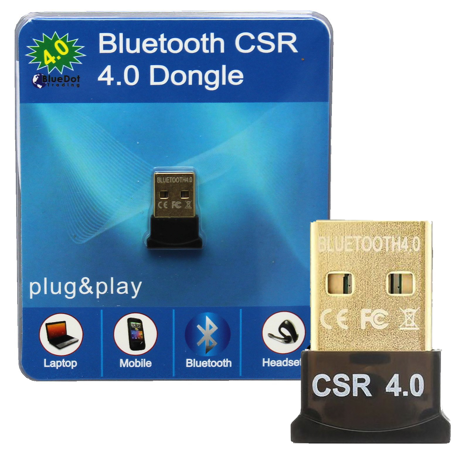 Adaptador Receptor Bluetooth USB 4.0 USB PC Notebook Celular 3MB