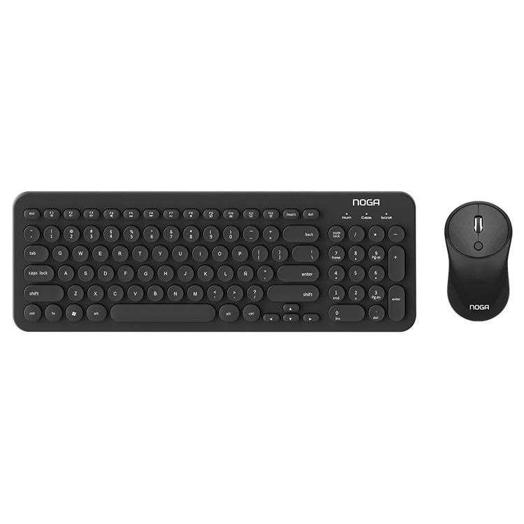 Kit Teclado Y Mouse Inalámbrico Combo Noga S5600 Pc Tv Usb