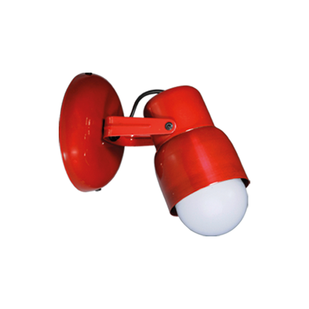 Aplique de Pared 1 Luz E27 Direccional (Blanco, Negro, Plata, Rojo)