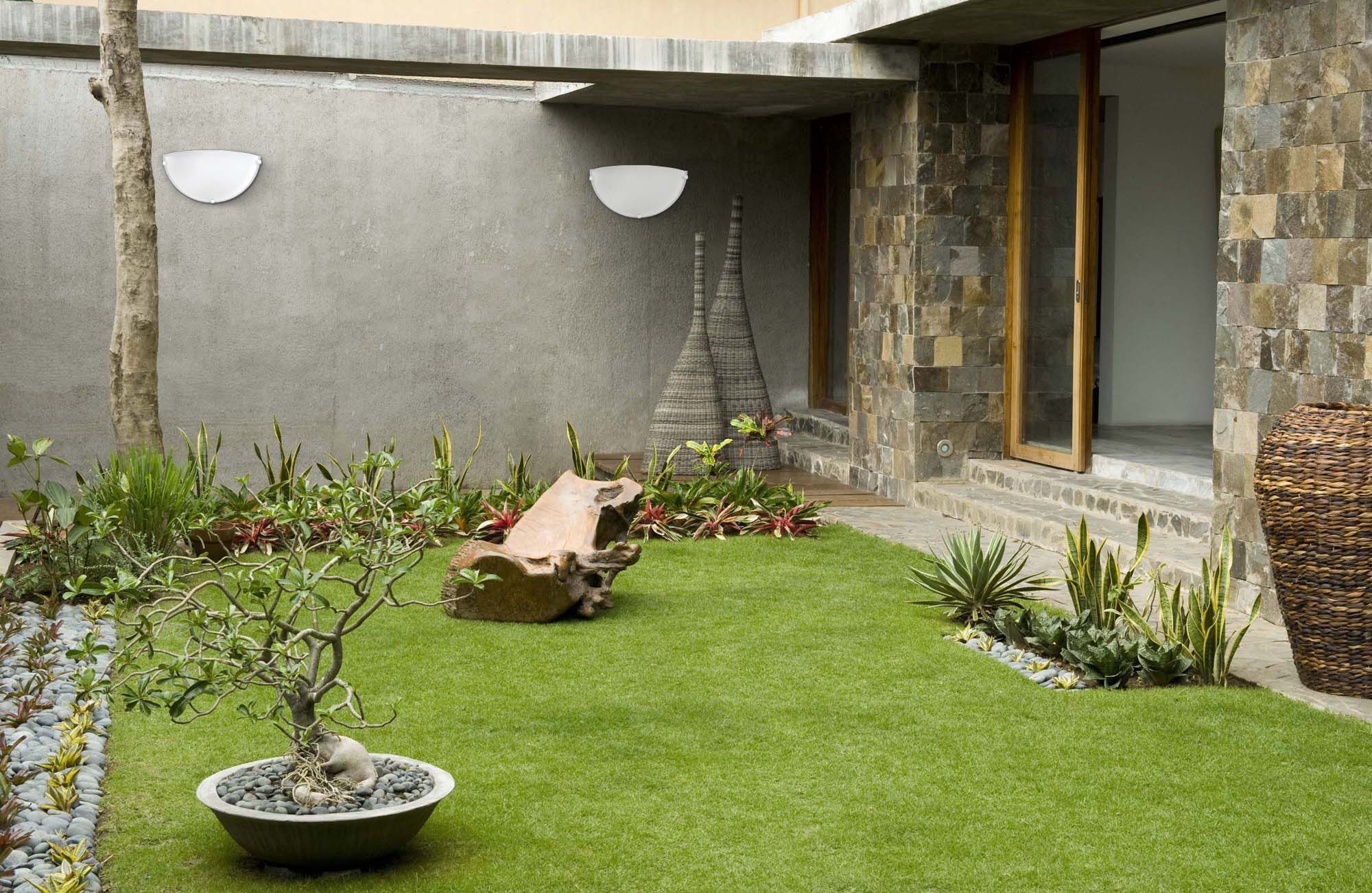 Plafón De Pared Vidrio Curvo Satinado 1 Luz E27