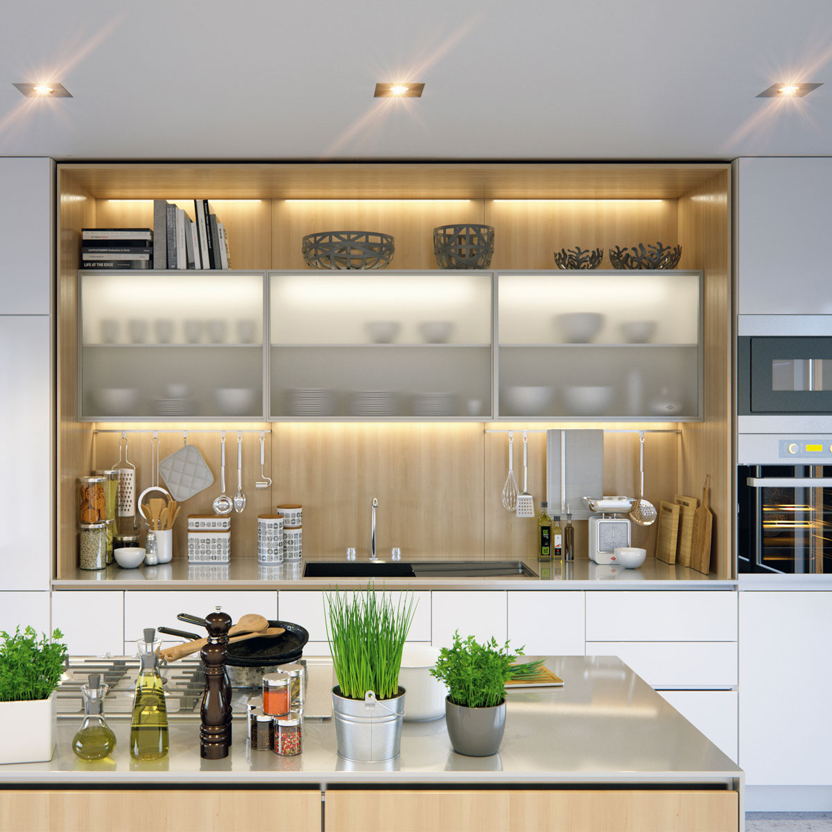 Spot De Embutir Cuadrado 93mm Para Dicroica Móvil Policarbonato Color Blanco