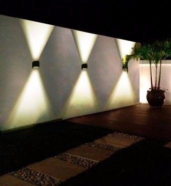 Difusor Bidireccional Metálico De Pared Exterior Negro