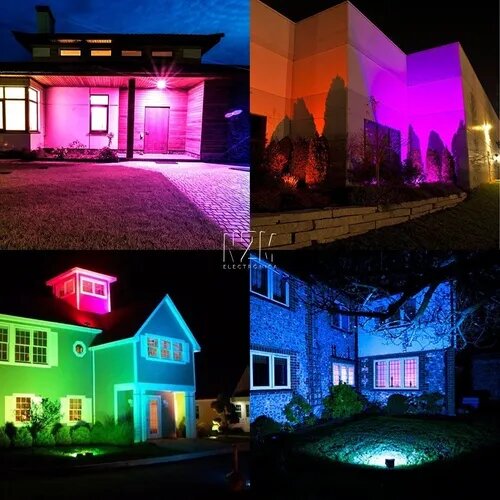 Reflector LED 10W RGB 16 colores Control Remoto Exterior 900lm