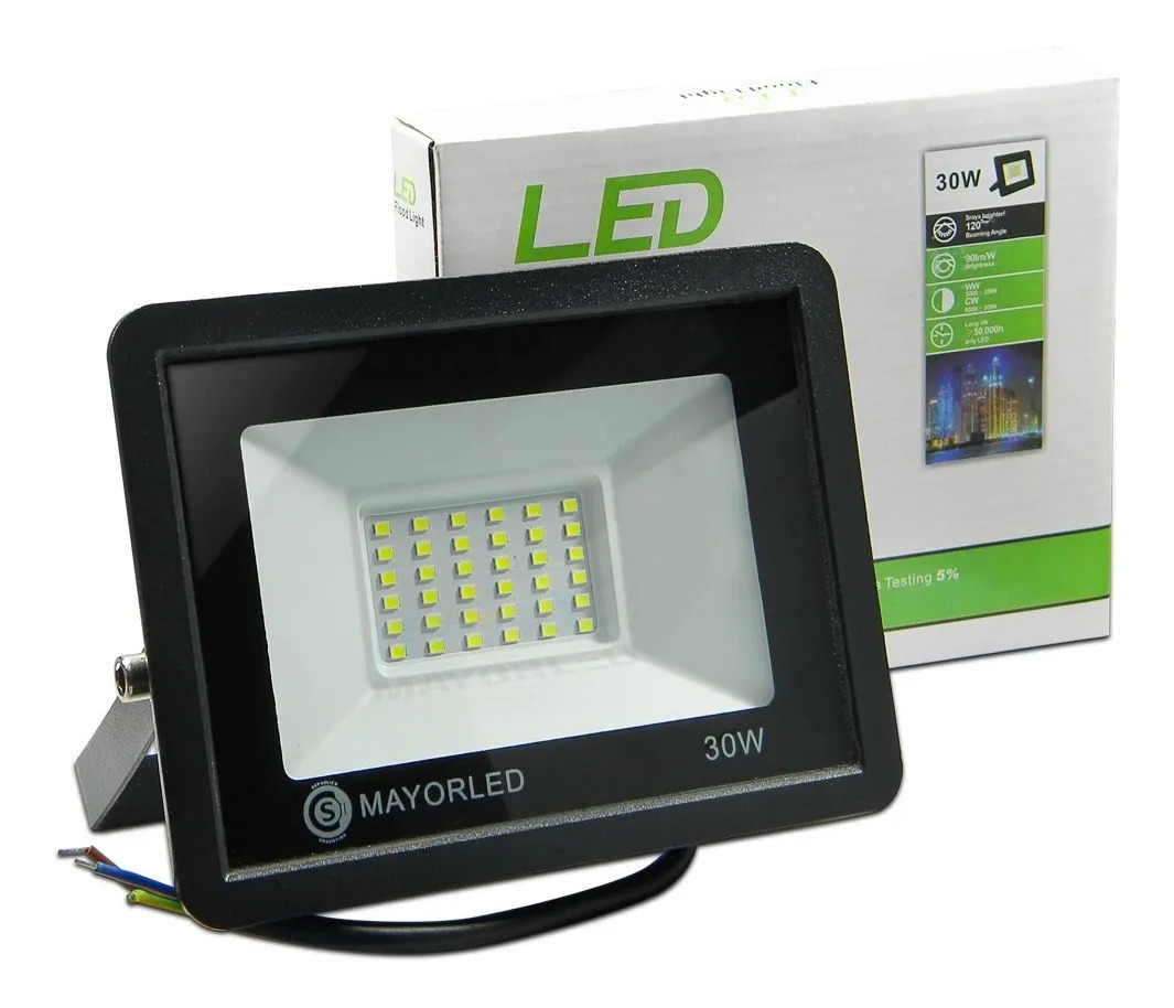 Reflector LED 30W 220V IP65 Blanco Frío Alta Potencia