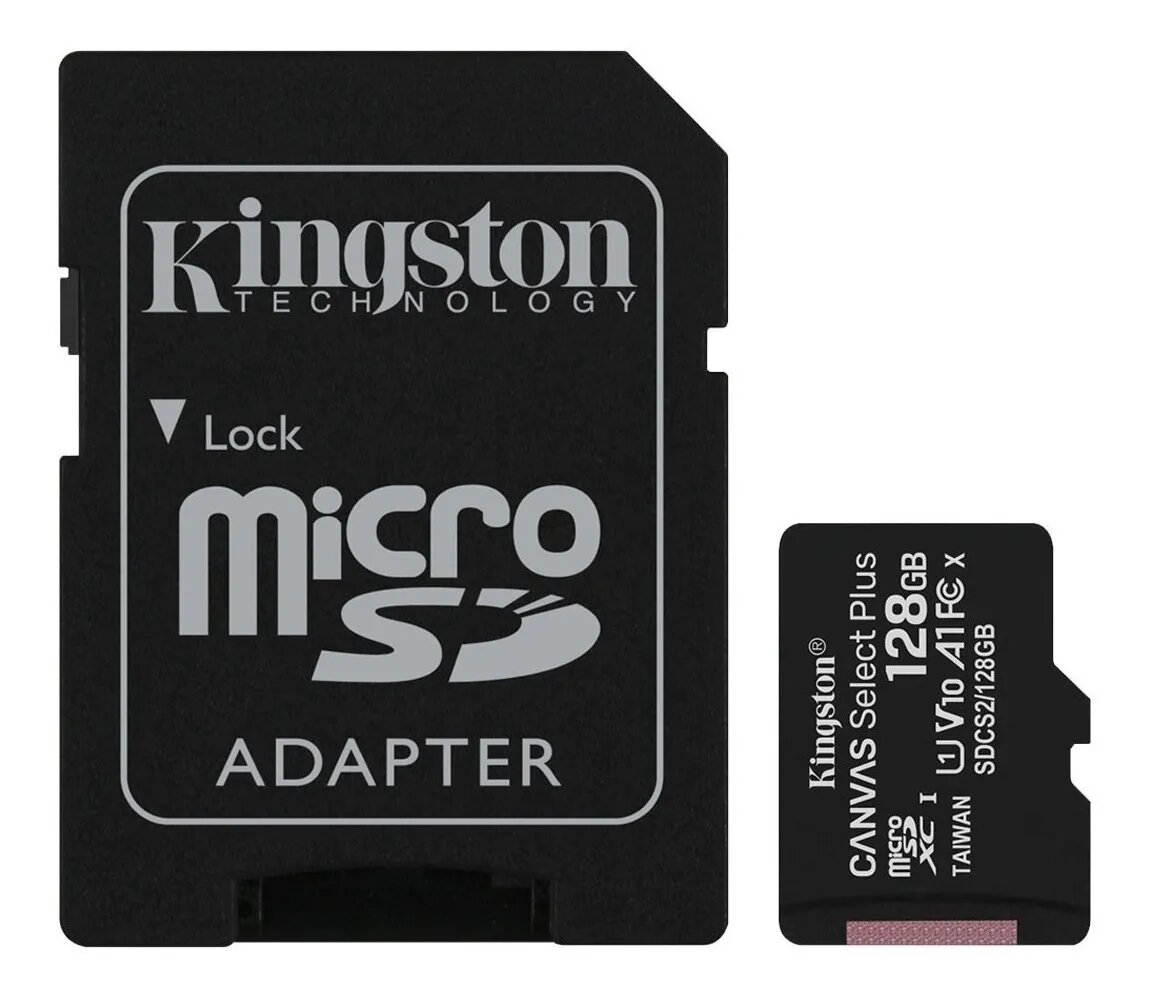 Memoria Kingston Micro SD 128GB Con Adaptador Clase 10