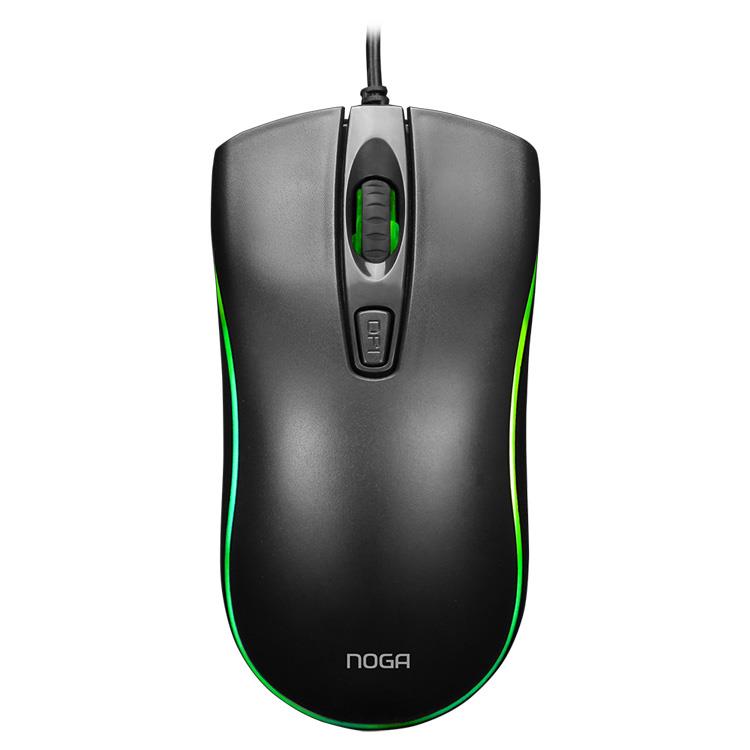 Mouse Gamer 4D 1200 DPI 4 Botones Retroiluminado LED Noga ST-202