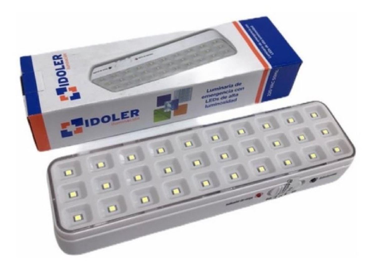 Luz De Emergencia 30 Leds 7 Hs Autonomía Portátil Idoler L30