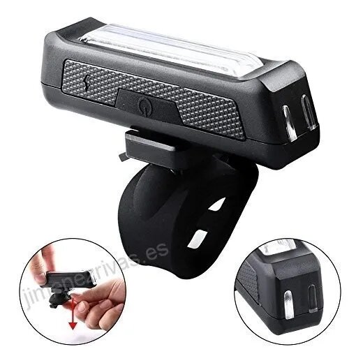 Luz linterna USB bicicleta LED súper potente impermeable.