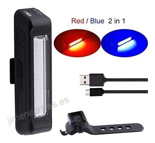 Luz linterna USB bicicleta LED súper potente impermeable.