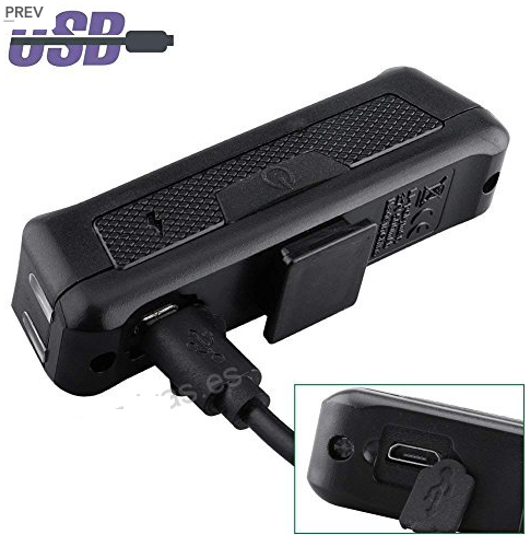 Luz linterna USB bicicleta LED súper potente impermeable.