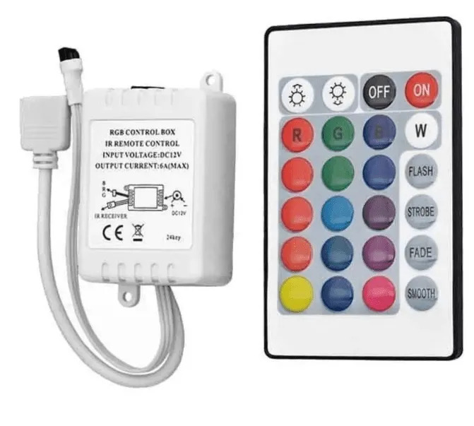 Controladora Tira RGB 24 Teclas Control Remoto