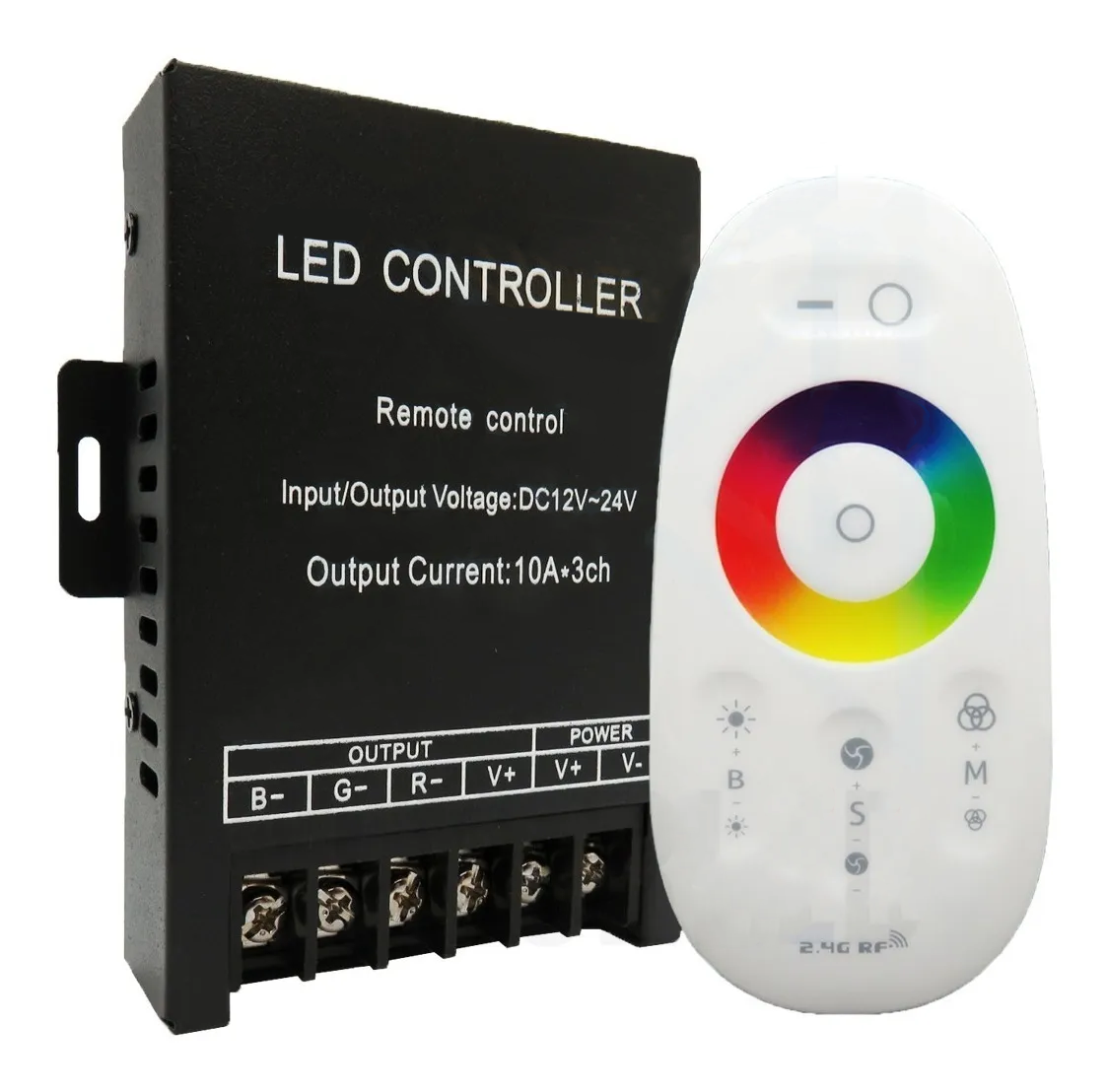 Controladora LED RGB Touch Táctil Radio Frecuencia RF 30A