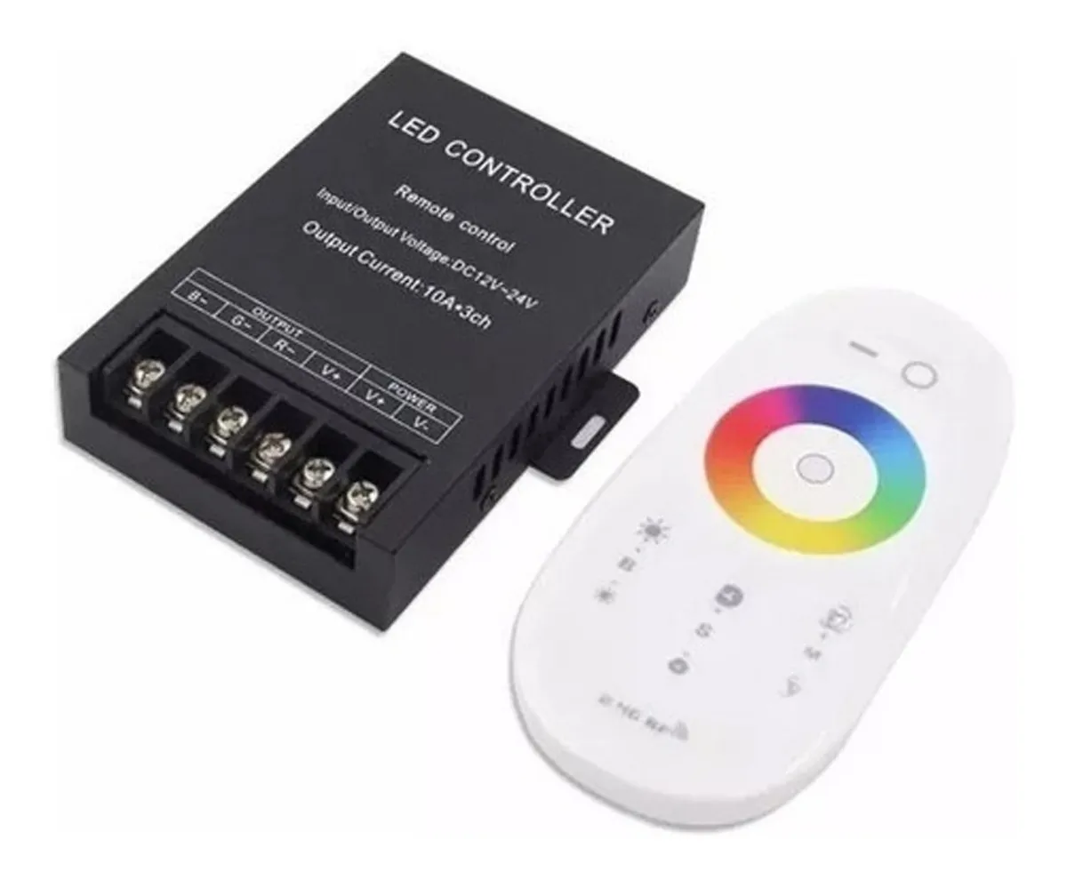 Controladora LED RGB Touch Táctil Radio Frecuencia RF 30A