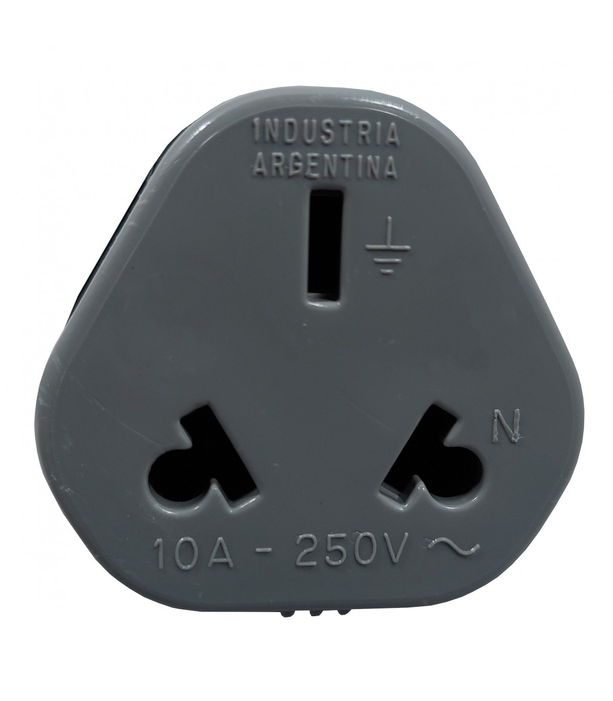 Ficha Enchufe Hembra 3 Patas Blanco Prolongación 10 Amp 250V