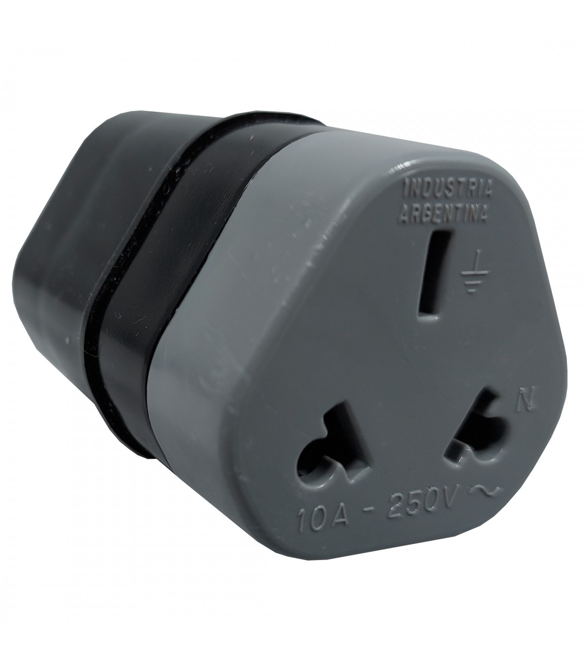 Ficha Enchufe Hembra 3 Patas Blanco Prolongación 10 Amp 250V