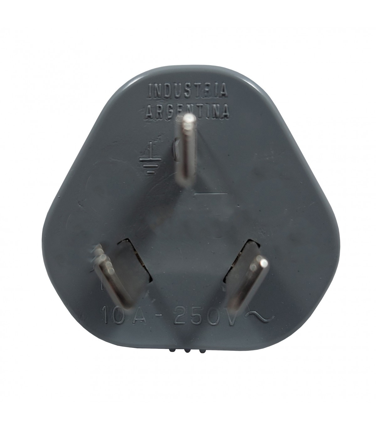 Ficha Enchufe Macho 3 Patas Blanco Prolongación 10 Amp 250v