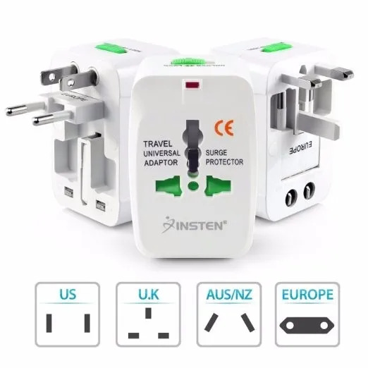 Adaptador Enchufe Universal Viajero All In One Para Más De 150 Países