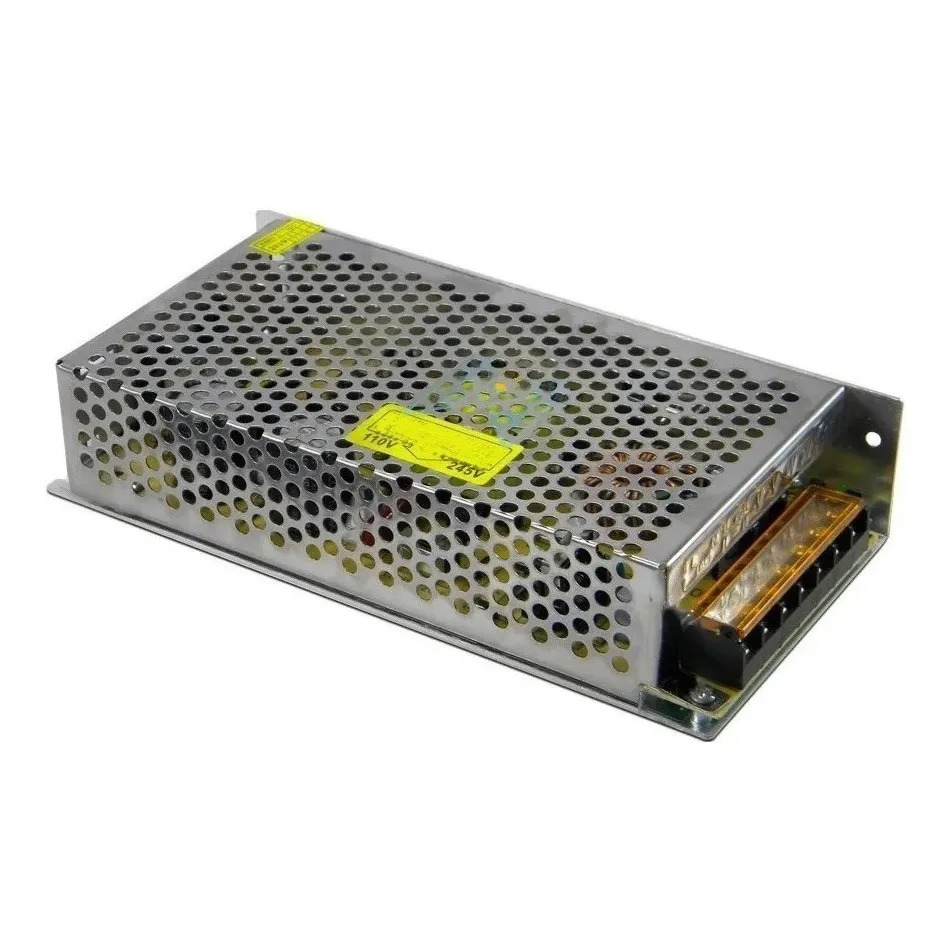 Fuente Switching 12V 15A Metálica Tira Leds Cámara CCTV