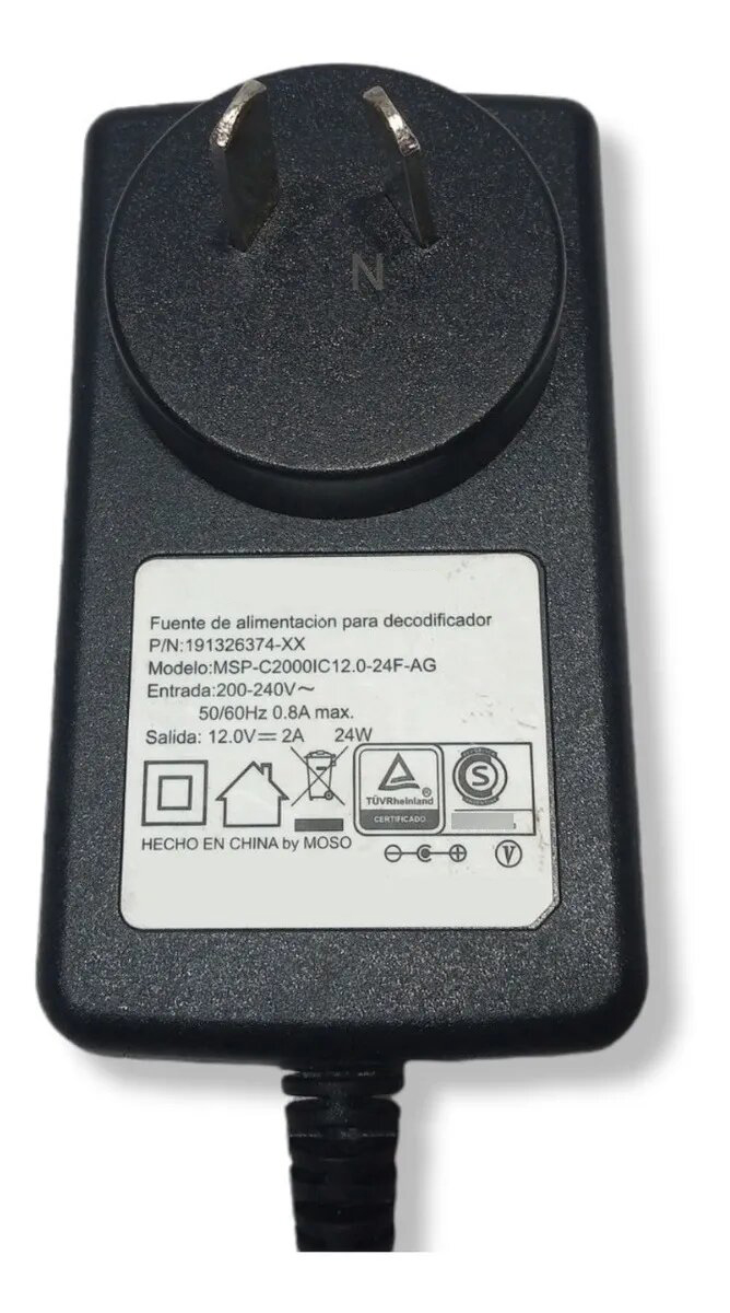 Fuente Switching 12V 2Amp Tira LED Cámaras CCTV Modem