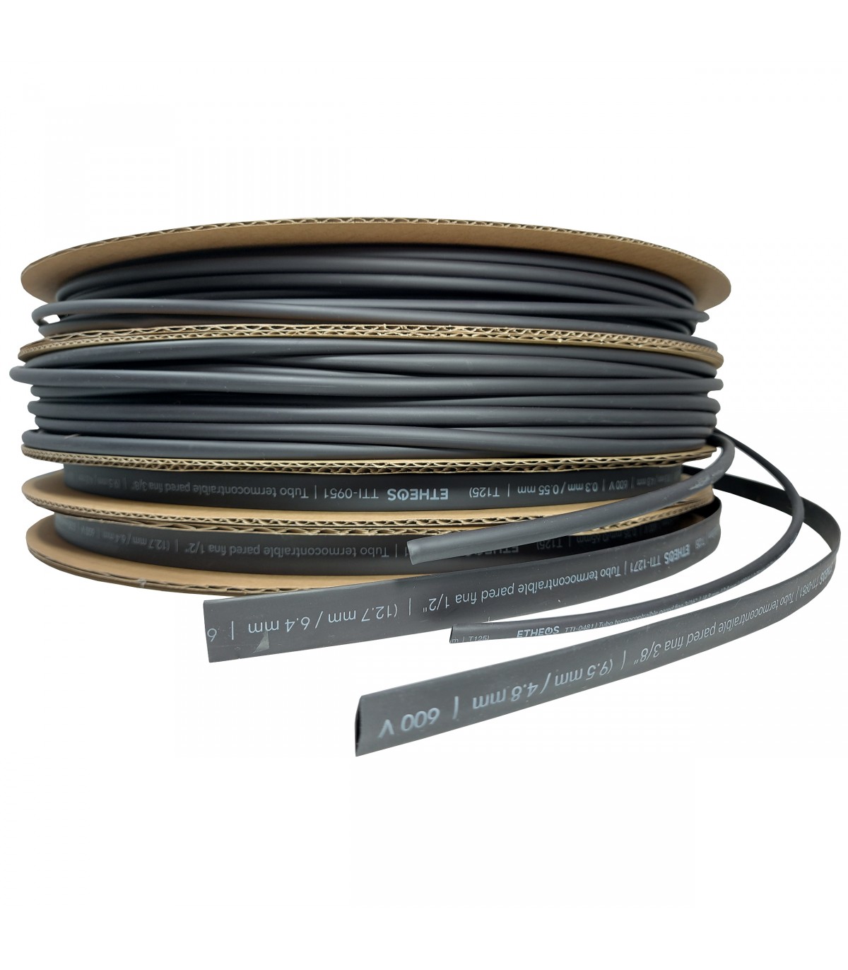 Tubo Termocontraíble Negro De 4.5mm (Precio Por Metro)