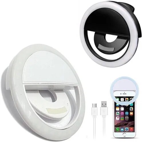 Aro de Luz LED Celular Selfie Recargable USB Ring Light