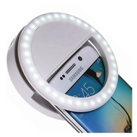 Aro de Luz LED Celular Selfie Recargable USB Ring Light
