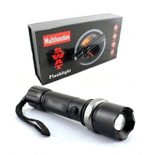 Linterna Táctica Militar Led Zoom Recargable 220V Usb Pilas