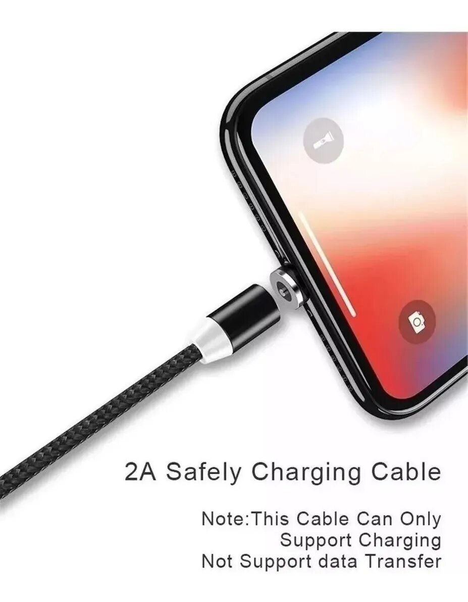 Cable Magnético Imán Cargador Tipo C Mallado