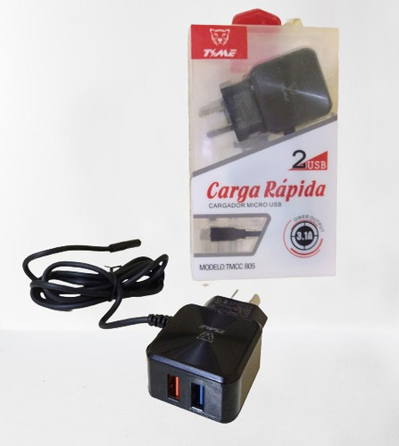 Cargador Celular Carga Rápida 3.1A Micro USB + 2 USB