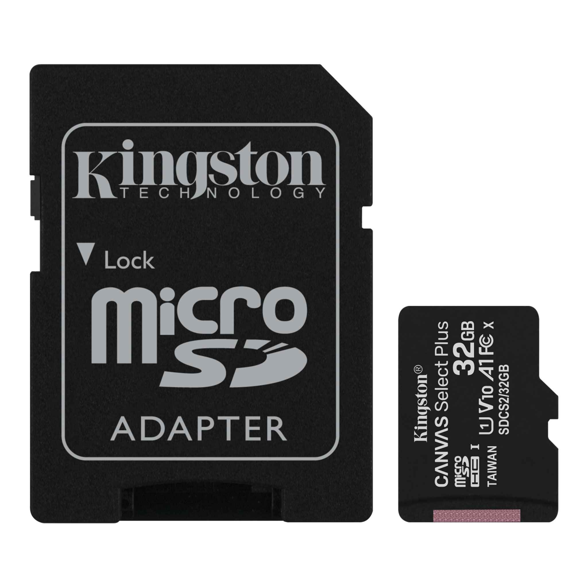 Memoria Kingston Micro SD 32GB con Adaptador Clase 10
