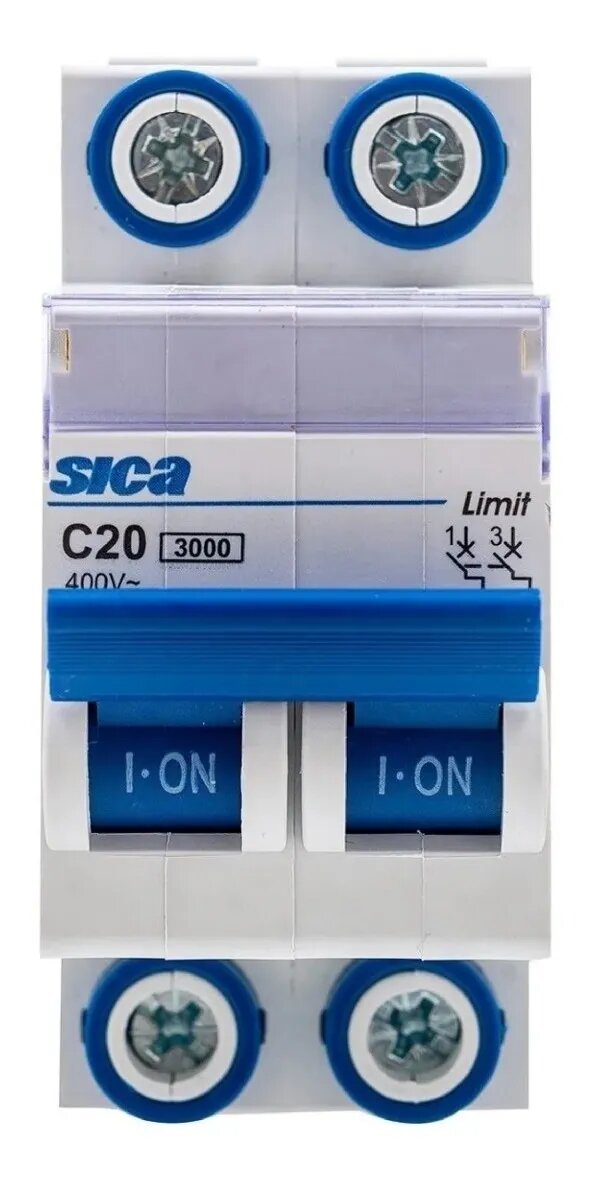 Llave Térmica 20 Amp Termomagnética Bipolar Sica 2x20