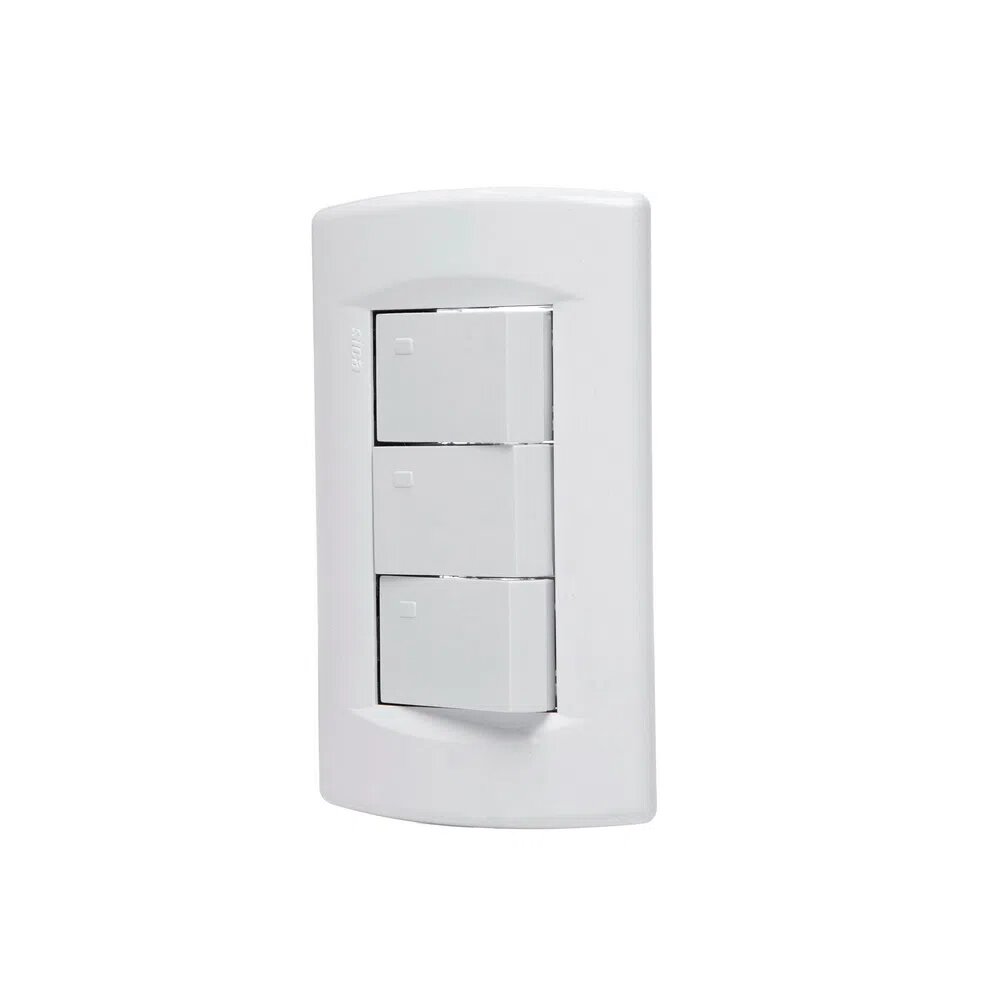 Llave De Luz Módulo Armado 3 Puntos Sica Life