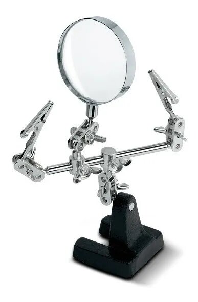 Soporte Con Lupa Articulado Base Para Soldar
