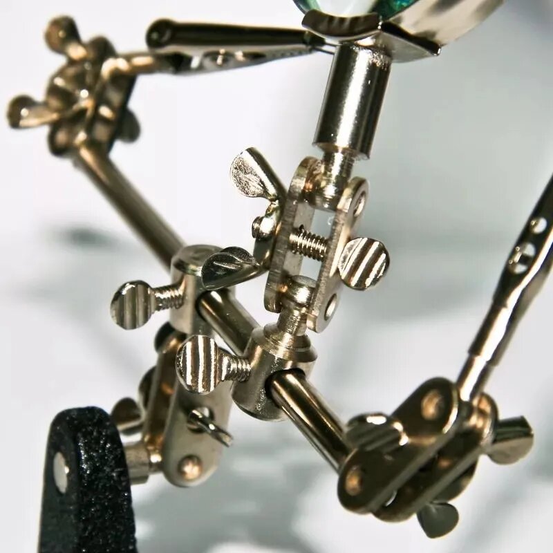Soporte Con Lupa Articulado Base Para Soldar