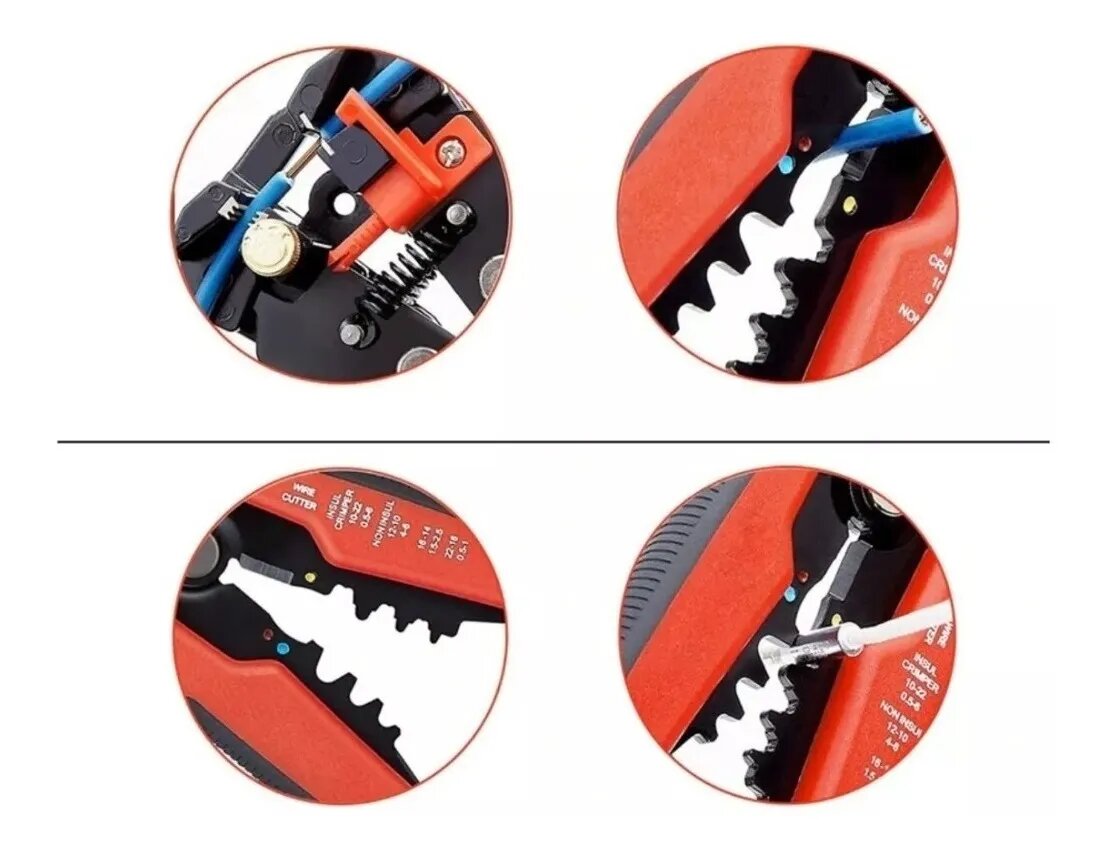 Pinza Pelacables Profesional Automático 0.5 A 6mm Hy-371