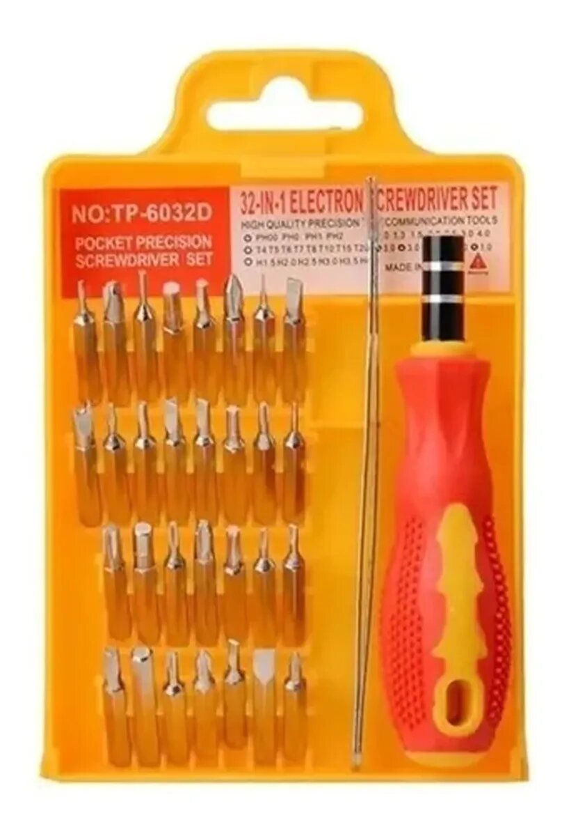 Kit Destornillador 32 Puntas Celulares Electrónica