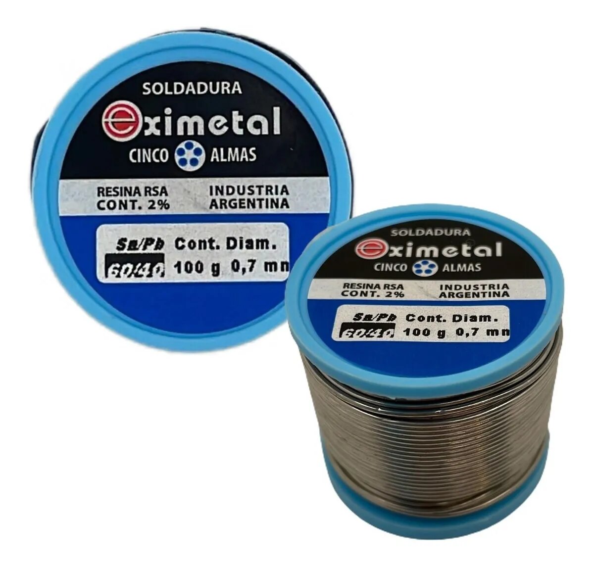 Estaño En Carrete 100g 60/40 Diámetro 0.7mm Eximetal
