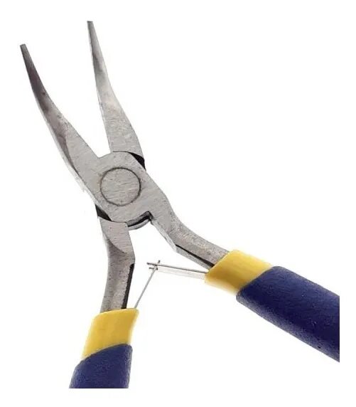 Pinza De Punta Curva Precisión 125mm