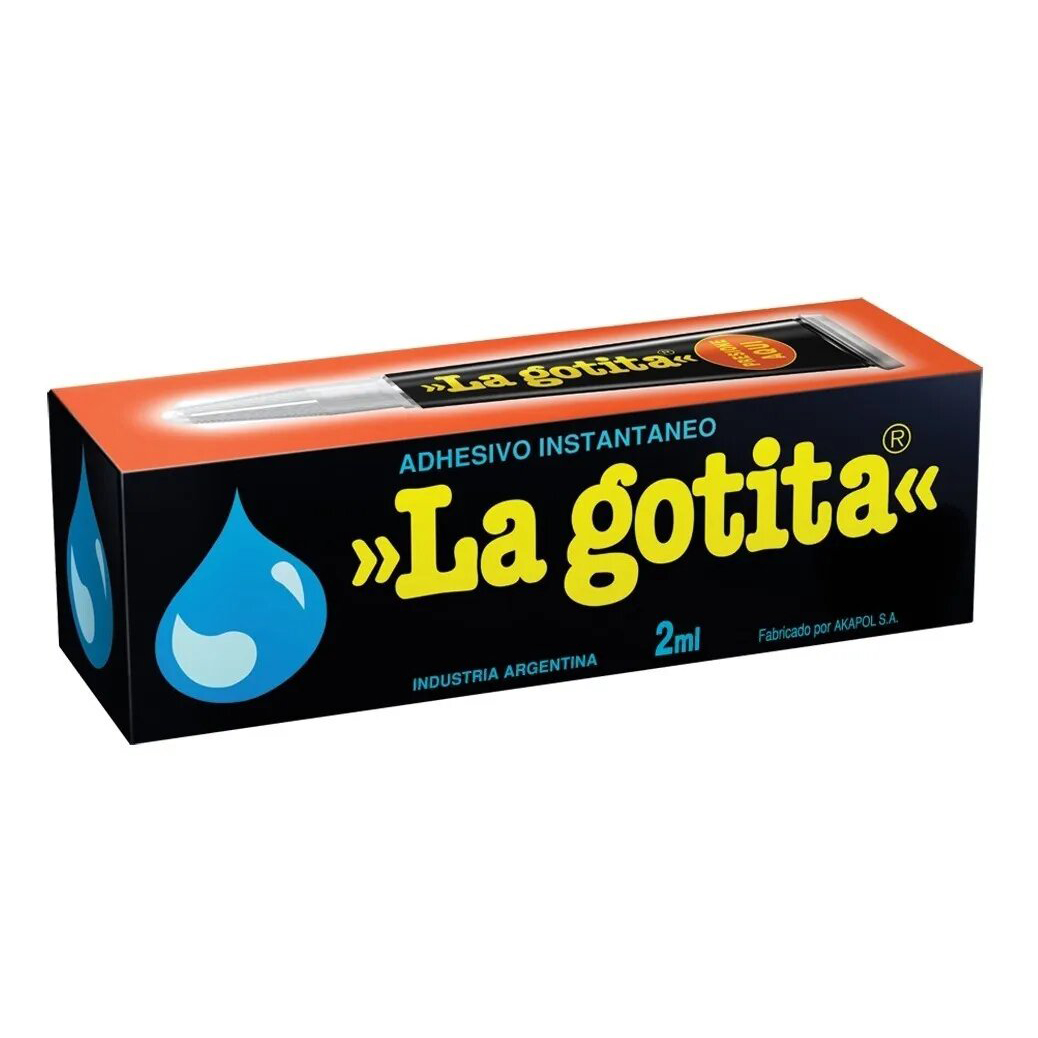 Adhesivo Instantáneo La Gotita 2ml Transparente Universal