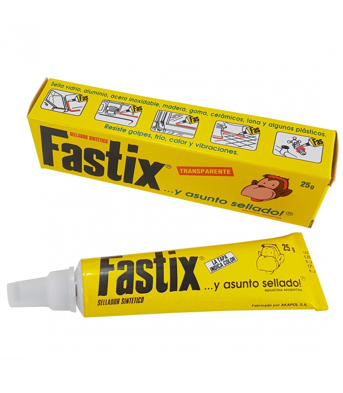 Adhesivo Fastix Sellador Sintético 25gr Transparente