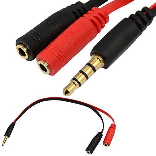 Cable Adaptador 2 Plug 3.5 mm Macho A Jack Hembra Audio