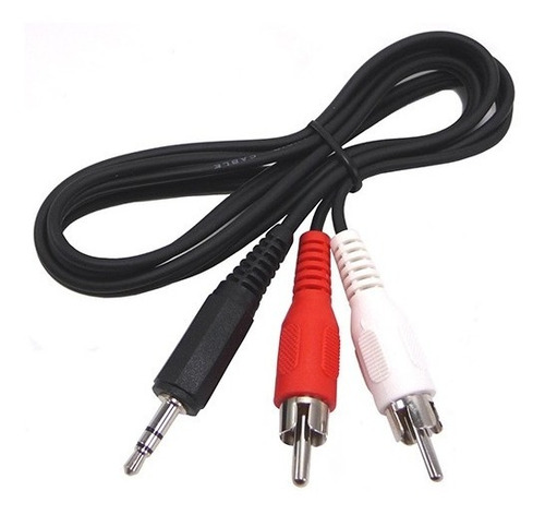 Cable de Audio Miniplug 3.5mm a RCA 1,5 Metros Auxiliar